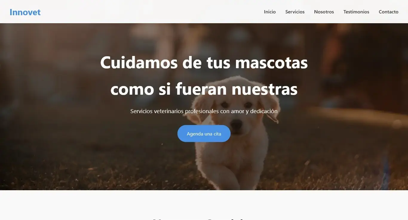 Proyecto de landing page para Clínica Veterinaria